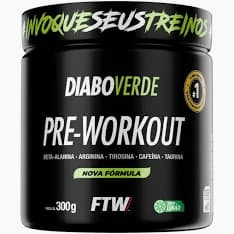 FTW Diabo Verde Pré-Treino Pote 300 g Limão